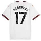 Kevin De Bruyne Manchester City Puma 2023/24 Away Replica Jersey - White