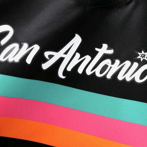 Victor Wembanyama San Antonio Spurs  Youth 2025/26 City Edition Fast Break Jersey - Black