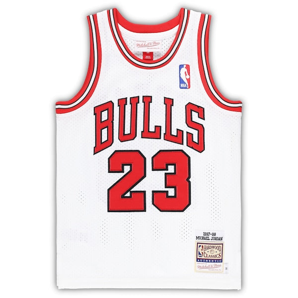 Michael Jordan Chicago Bulls Preschool 1997/98 Hardwood Classics Authentic Jersey - White/Black/Red
