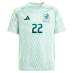 Hirving Lozano Mexico National Team adidas Youth 2024 Away Replica Player Jersey - Green/Burgundy