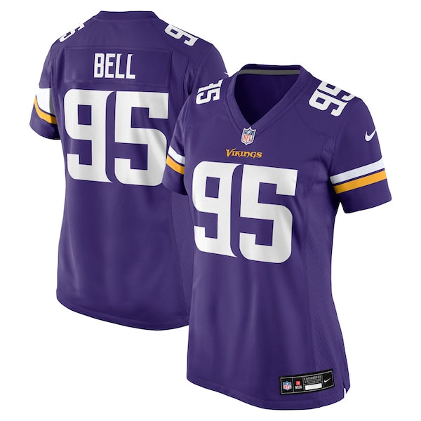 Travis Bell Minnesota Vikings Nike Women's  Game Jersey -  Purple
