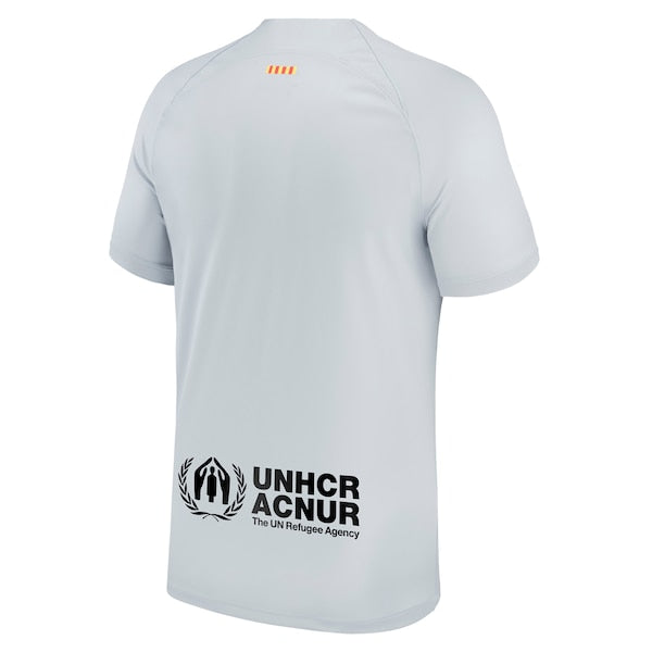 Barcelona Nike 2022/23 Third Breathe Stadium Replica Blank Jersey - Gray