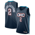 Shai Gilgeous-Alexander Oklahoma City Thunder Nike Unisex 2025/26 Swingman Jersey - Navy - City Edition