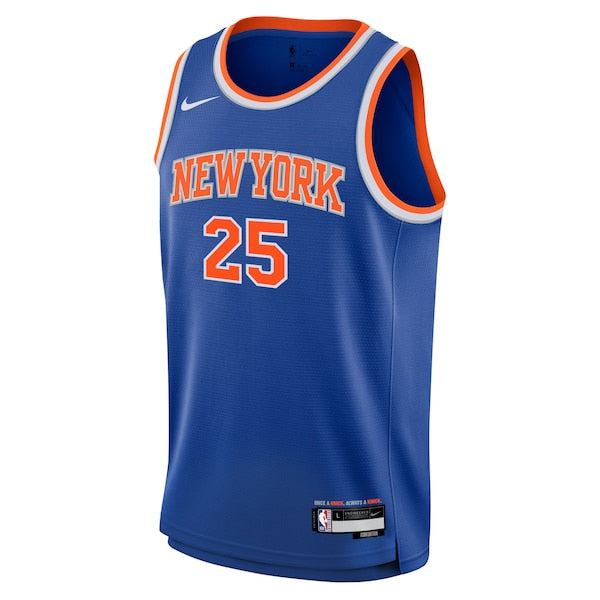 Mikal Bridges New York Knicks Nike Youth Swingman Jersey - Icon Edition - Blue