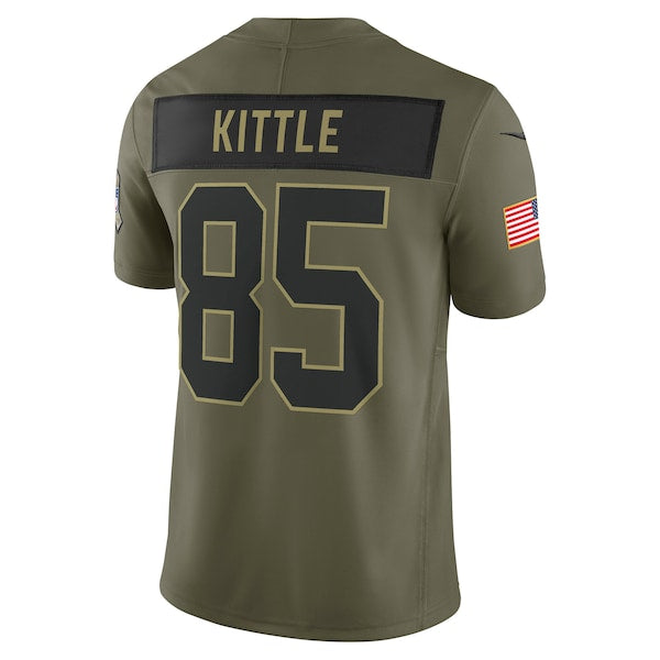 George Kittle San Francisco 49ers Nike 2025 Salute to Service Limited Jersey - Olive