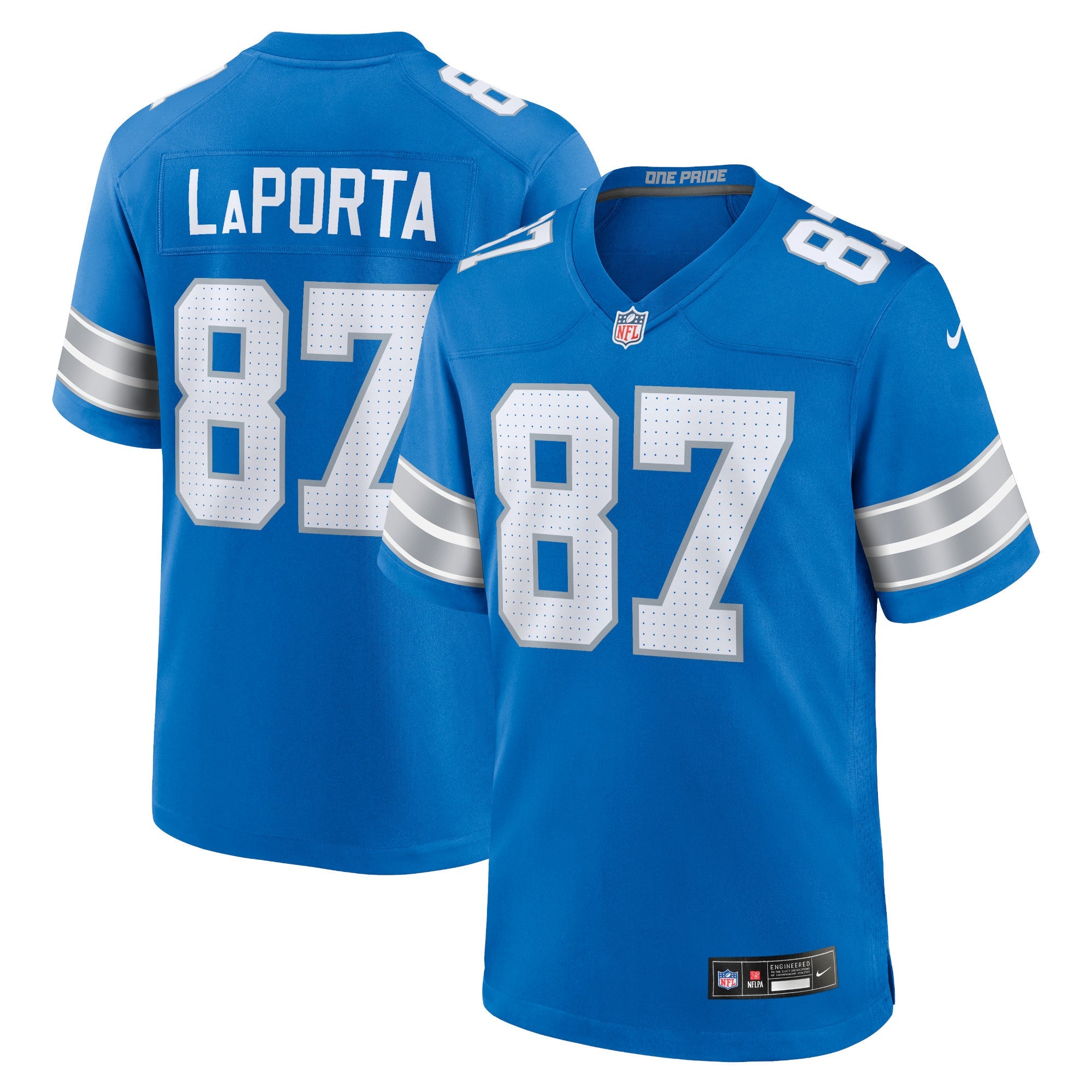 Sam LaPorta Detroit Lions Nike 2nd Alternate Game Jersey - Black/Blue