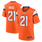 Riley Moss Denver Broncos Nike Team Game Jersey -  Orange
