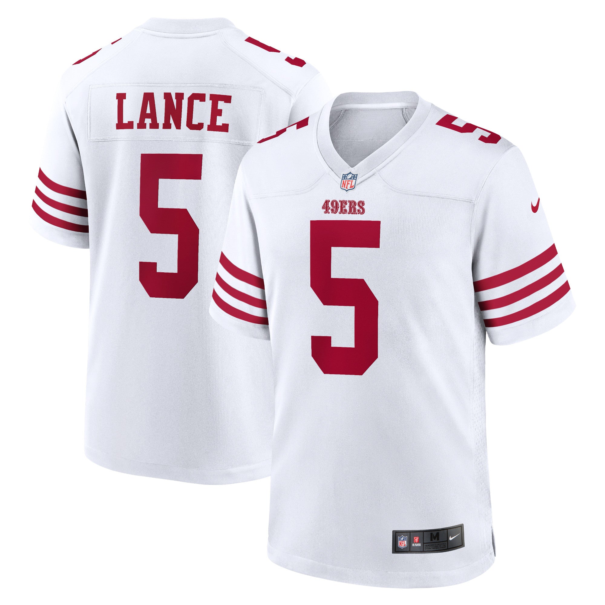 Trey Lance San Francisco 49ers Nike Game Player Jersey - Scarlet/White