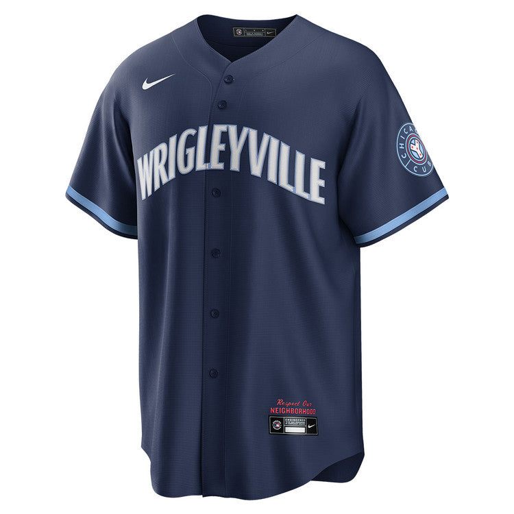 Pete Crow-Armstrong Chicago Cubs Nike City Connect Player Jersey - Navy