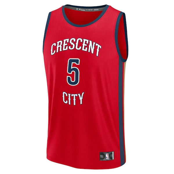 Dejounte Murray New Orleans Pelicans  Fast Break Replica Player Jersey - Statement Edition - Red