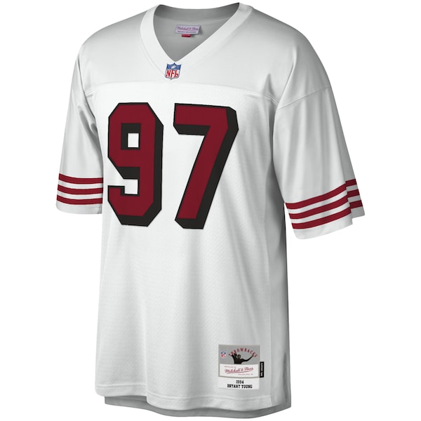 Bryant Young San Francisco 49ers Legacy Replica Jersey - White/Scarlet
