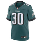 Jihaad Campbell Philadelphia Eagles Nike 2025 NFL Draft First Round Pick No. 32 Game Jersey - Midnight Green