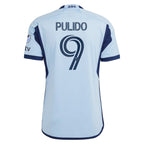 Alan Pulido Sporting Kansas City adidas 2024 Hoops 4.0 Authentic Player Jersey - Light Blue