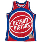 Detroit Pistons Hardwood Classics Blown Out Fashion Jersey - Red