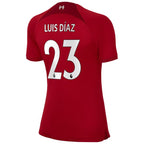 Luis Diaz Liverpool Nike Women's 2022/23 Home Breathe Stadium Replica Player Jersey - Red