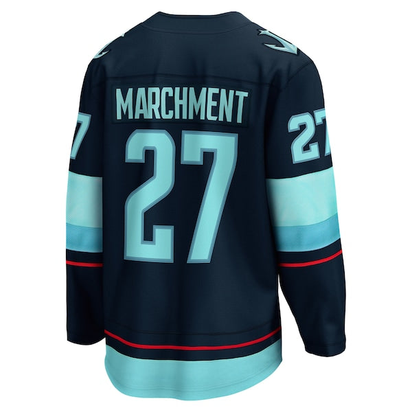 Mason Marchment Seattle Kraken  Home Breakaway Jersey - Deep Sea Blue