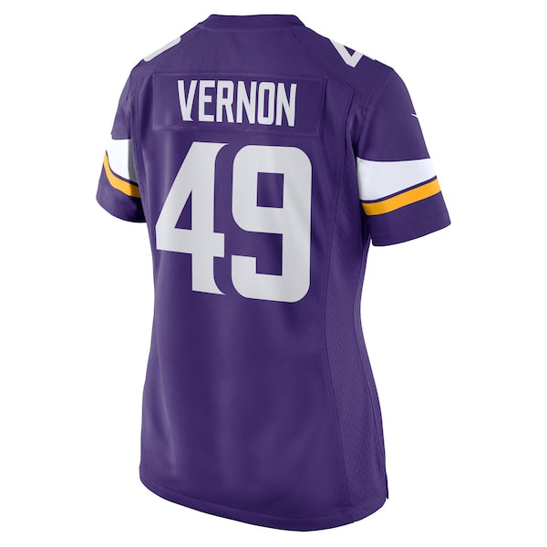 Seth Vernon Minnesota Vikings Nike Women's Game Jersey -  Purple