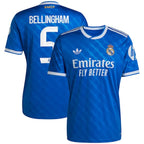 Jude Bellingham Los Merengues adidas 2025/26 Third Replica Player Jersey - Blue