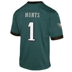 Jalen Hurts Philadelphia Eagles Nike Youth Super Bowl LIX Game Player Jersey - Midnight Green