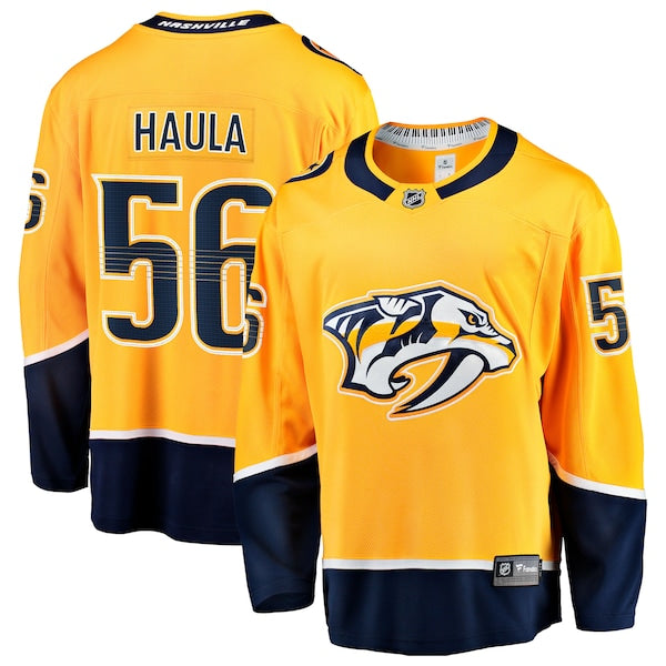 Erik Haula Nashville Predators  Home Breakaway Jersey - Gold