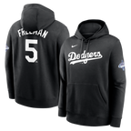 Freddie Freeman Los Angeles Dodgers Nike 2025 World Series Champions Name & Number Hoodie - Black