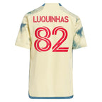 Luquinhas New York Red Bulls adidas Youth 2024 Daniel Patrick Kit Replica Jersey - Yellow