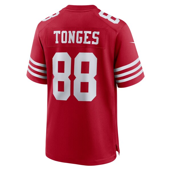 Jake Tonges San Francisco 49ers Nike Team Game Jersey -  Scarlet
