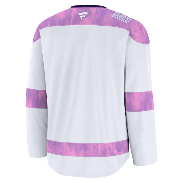 Los Angeles Kings  2024 Hockey Fights Cancer Practice Jersey - White