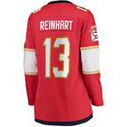 Sam Reinhart Florida Panthers  Women's Home 2024 Stanley Cup Champions Breakaway Player Jersey – Red