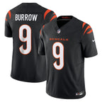 Joe Burrow Cincinnati Bengals Nike Vapor F.U.S.E. Limited Jersey - Black/White/Orange