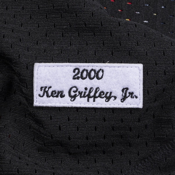 Ken Griffey Jr. Cincinnati Reds  Cooperstown Collection Mesh Batting Practice Button-Up Jersey  - Black