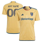 Real Salt Lake adidas 2024 The Beehive State Kit Replica Custom Jersey - Gold