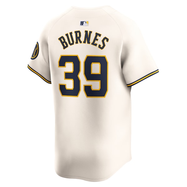 Corbin Burnes Milwaukee Brewers Nike Home Limited Player Jersey - Cream