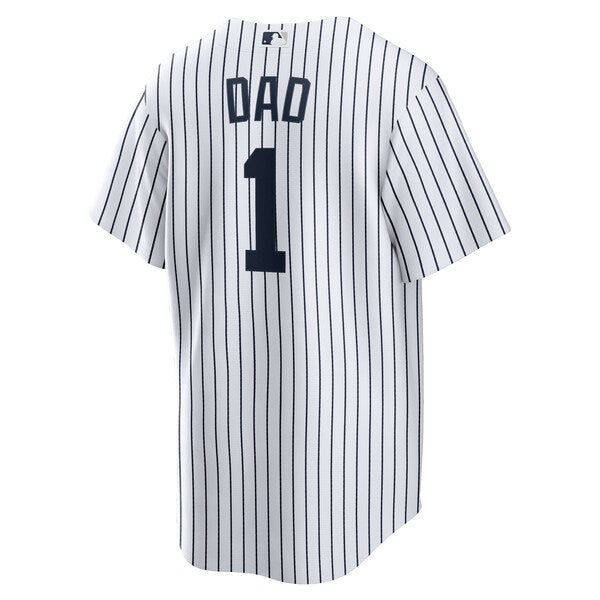 New York Yankees Nike #1 Dad Home Replica Jersey - White