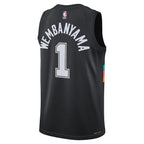 Victor Wembanyama San Antonio Spurs Nike Unisex 2025/26 Swingman Jersey - Black - City Edition