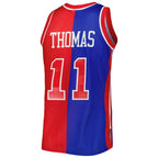 Isiah Thomas Isiah Thomas Hardwood Classics 1988/89 Split Swingman Jersey - Blue/Red