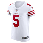 Trey Lance San Francisco 49ers Nike Vapor Elite Jersey - White/Scarlet