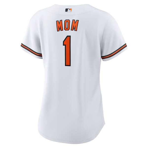 Baltimore Orioles Nike Women's #1 Mom Home Replica Jersey - White