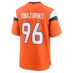 Eyioma Uwazurike Denver Broncos Nike Team Game Jersey -  Orange