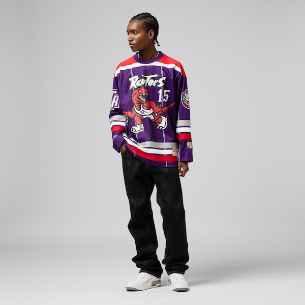 Vince Carter Toronto Raptors  Unisex Maxxed Out Fashion Hockey Jersey - Purple