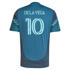 Pedro de la Vega Seattle Sounders FC adidas 2025 The Salish Sea Kit Replica Player Jersey - Blue