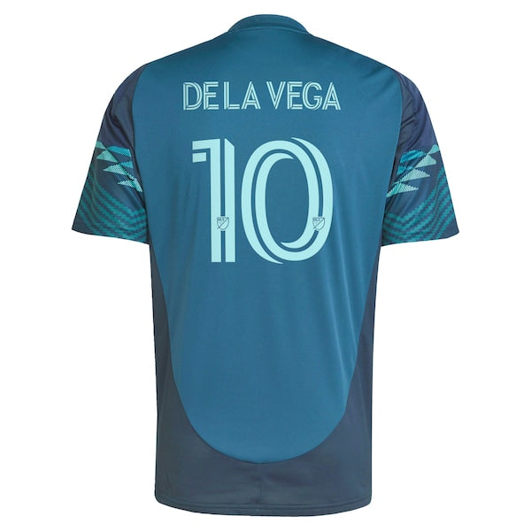 Pedro de la Vega Seattle Sounders FC adidas 2025 The Salish Sea Kit Replica Player Jersey - Blue