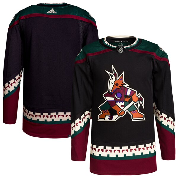 Arizona Coyotes adidas Men's Home Primegreen Authentic Blank Jersey - Black