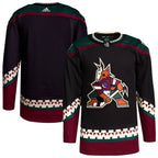 Arizona Coyotes adidas Men's Home Primegreen Authentic Blank Jersey - Black