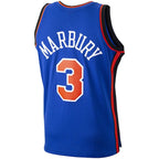 Stephon Marbury New York Knicks Hardwood Classics Swingman Jersey - Blue