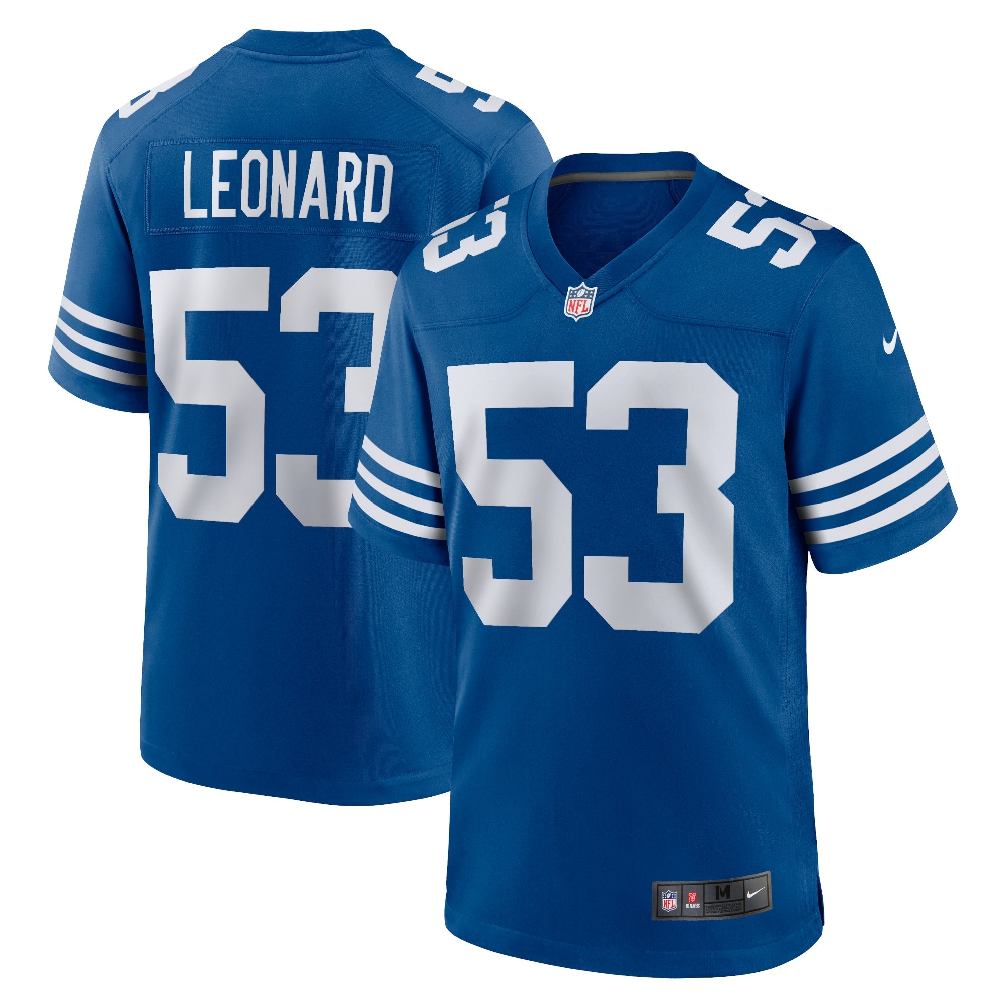 Shaquille Leonard Indianapolis Colts Nike Game Player Jersey - White/Royal