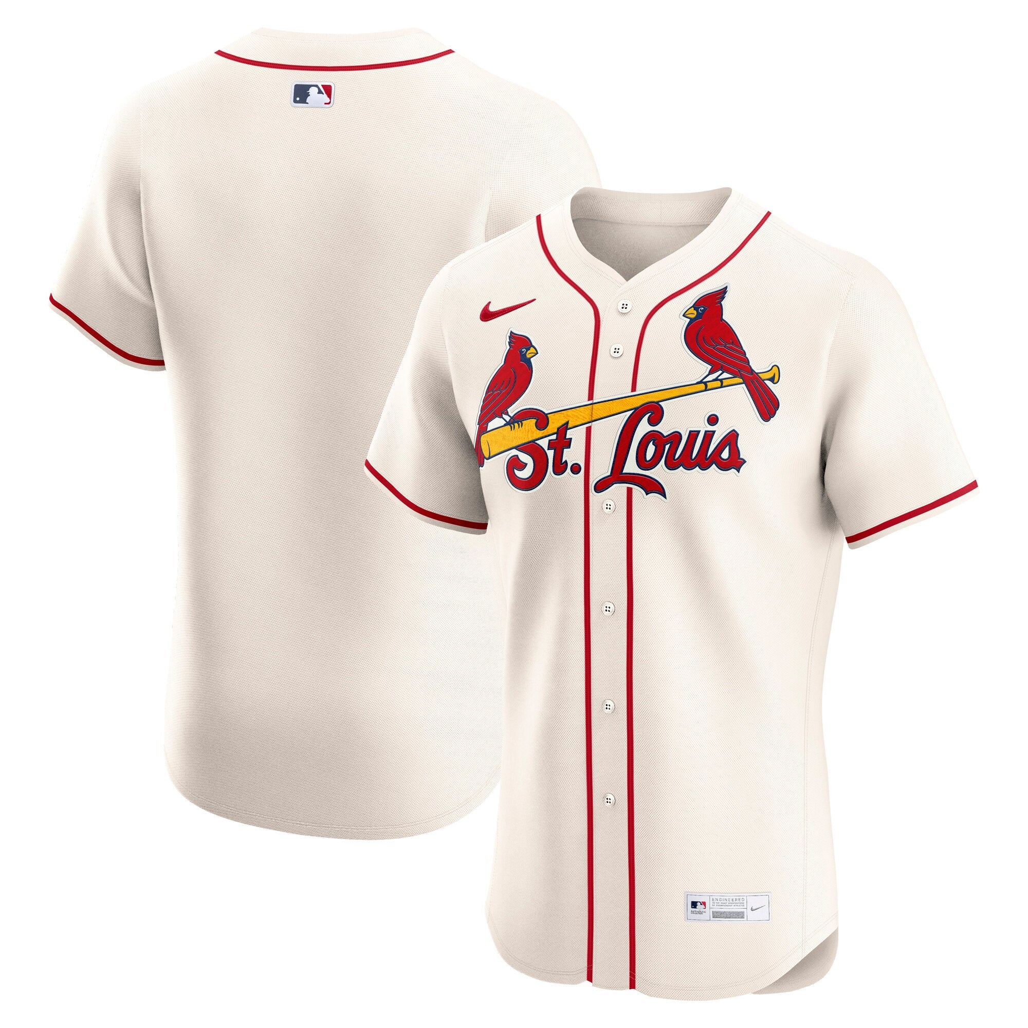 St. Louis Cardinals Nike Home Elite Jersey - White/Cream