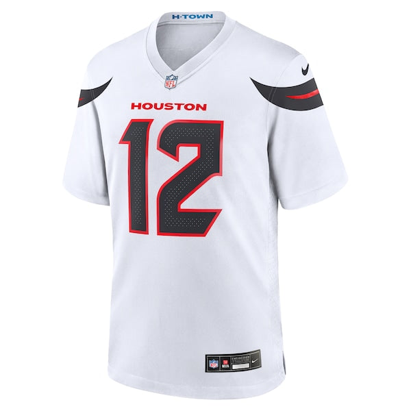 Nico Collins Houston Texans Nike Game Jersey -  White/Red/Navy