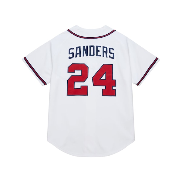 Deion Sanders Atlanta Braves  Cooperstown Collection 1992 Authentic Jersey - White