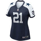 Ezekiel Elliott Dallas Cowboys Nike Women's Alternate Game Team Jersey - Navy/White